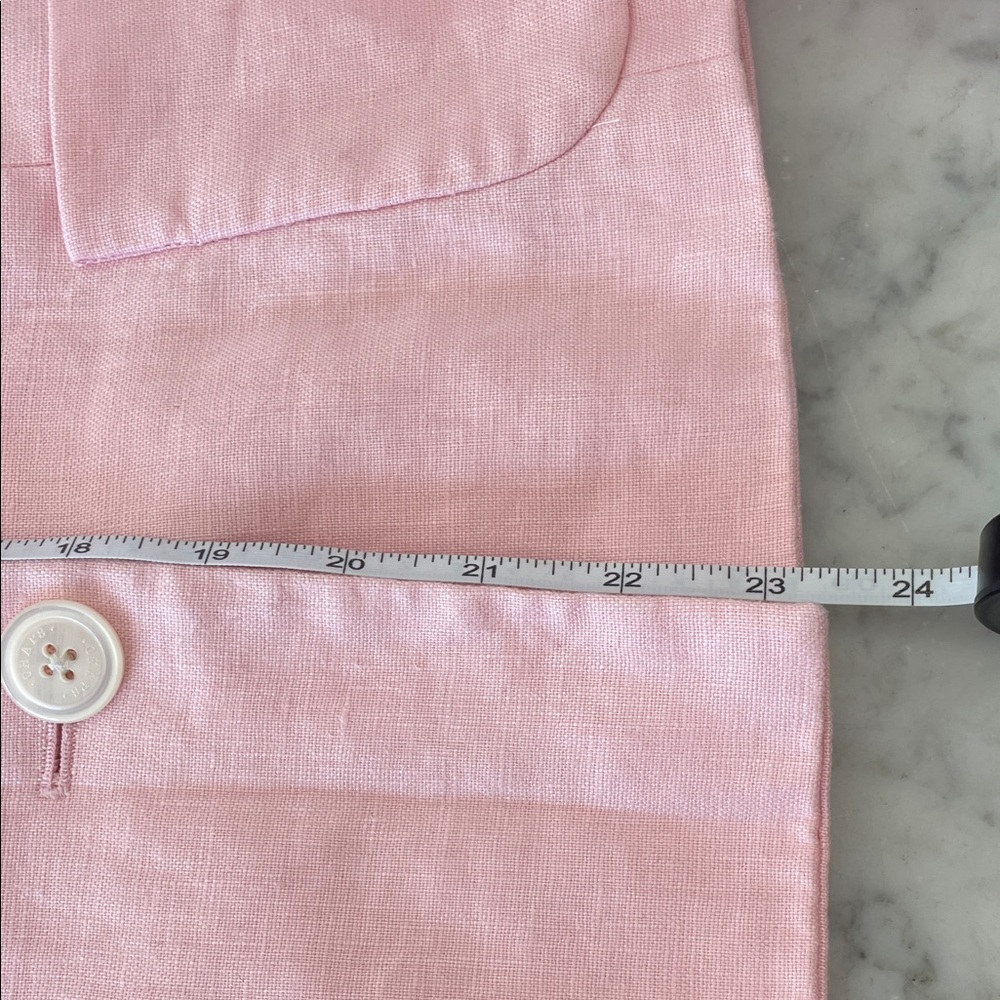 CHAPS Soft Pink Women's Linen Lined Jacket 10 - Picture 16 of 17